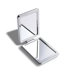 Espejo de Maquillaje Portátil con Logotipo Personalizado Win Sun, Espejo Compacto de Doble Cara con Flores Secas y Diseño Creativo de Arena Movediza - Product Image 2