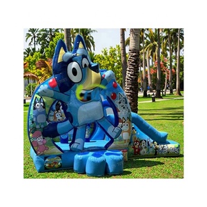 Nouvelle conception Château <span class=keywords><strong>gonflable</strong></span> d'extérieur pour enfants Blues Candy, aire <span class=keywords><strong>de</strong></span> <span class=keywords><strong>jeux</strong></span> pour bébés, certifié EN14960 avec souffleur - Product Image 2
