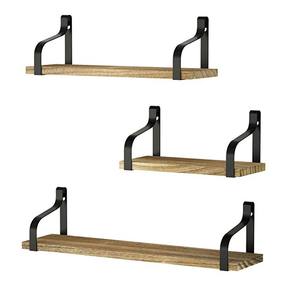 أرفف جدارية ريفية سهلة التركيب ، أرفف عائمة للأثاث المنزلي ، غرفة معيشة سميكة - Product Image 1