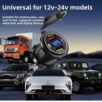 Chargeur de voiture USB double rapide QC 3.0, adaptateur de prise de courant 12V 24V