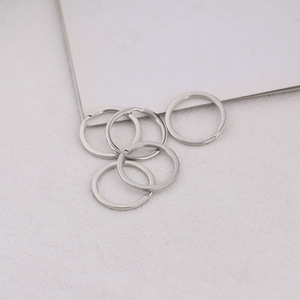 Anneau plat multicolore en métal de 30 mm pour la fabrication de bracelets, ensemble de bijoux DIY, pendentif porte-clés plaqué, composant d'ornement - Product Image 5