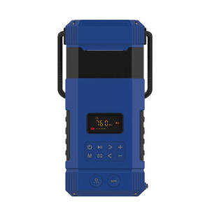 Lanterne de camping multifonctionnelle DF580 avec haut-parleur, recharge solaire/manuelle, radio CB portable, étanche, en plastique durable - Product Image 6