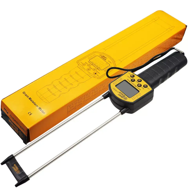AR991 HOT SELLING Intelligent Grain Moisture Meter W/ Voice for Corn Wheat Rice Bean Peanut Moisture Tester Backlit Hygrometer