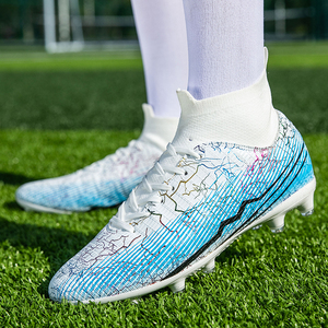 Venta caliente de gran tamaño antideslizante Turf Soccer Cleats TF/FG Training Chaussures De Football Chuteira <span class=keywords><strong>Campo</strong></span> Botas de fútbol para hombres - Product Image 2