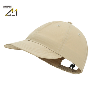 Casquette de baseball unisexe sportive vintage pour l'extérieur, 6 panneaux, 100% nylon respirant, imperméable, logo tissé personnalisable, réglable - Product Image 1