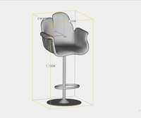 Chaise élégante en résine transparente de luxe JingYue, faite à la main, pour les espaces commerciaux, les hôtels, les salons