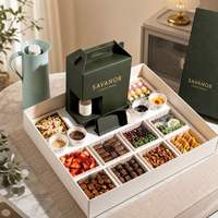 Boîtes personnalisées pour service traiteur de gâteaux, desserts, pâtisseries, café et gâteaux de petit-déjeuner à emporter