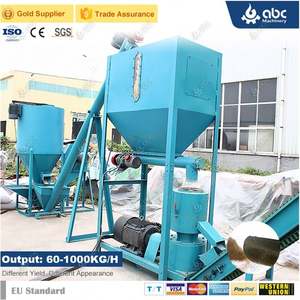 Altamente elogiado 0.06-1Tons/Hr Equipo de producción de molinos agrícolas Máquina de pellets de alimentación doméstica - Product Image 3