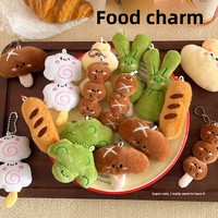 Pendentif en peluche en forme de nourriture Oden, jouet, ornement, breloque de sac à dos, 10 cm, polyester, unisexe