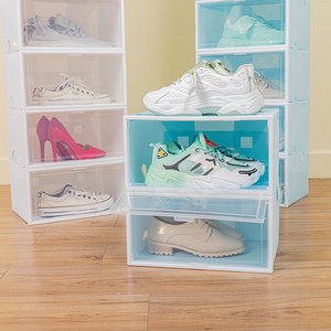 Đa Chức Năng Trong Suốt Nhựa Đồ Chơi Sneaker Hộp Lưu Trữ Nam Châm Cửa Hai Bên Mở Có Thể Gập Lại Có Thể Tháo Rời Cho Giày Lưu Trữ Nắp - Product Image 6