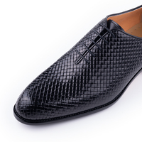 Chaussures Oxford en Cuir Véritable Fait Main de Haute Qualité pour Hommes, Confortables pour Mariage, en Cuir de Vachette avec Bout Superposé, Semelle Intérieure en Caoutchouc pour Fête