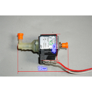 Bomba de Agua Electromagnética de 12V 16W de Alta Presión para Máquinas de Limpieza, Motor Miniatura de 72mm de Longitud con Controlador - Product Image 1