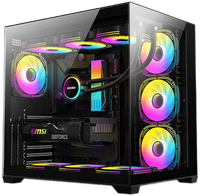 Boîtier d'ordinateur de bureau en acier ATX Mid-Tower Wankang, fabrication professionnelle OEM/ODM, format ITX, vue panoramique, pour jeux et bureautique