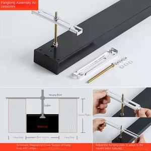 Luz de rejilla de Oficina Led moderna, luz colgante LED lineal montada en superficie para dormitorio de hotel, gimnasio, taller, aula - Product Image 5