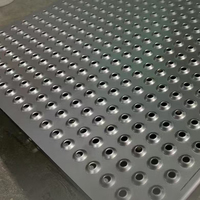 Panneaux de revêtement en maille métallique perforée en acier inoxydable nid d'abeilles, plaque de tôle en maille métallique perforée en aluminium