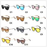 Lunettes de soleil polarisées rondes UV400 pour hommes, verres TAC rose miroir, monture métal PC vintage, pour extérieur, golf, personnalisables, vente en gros 2026