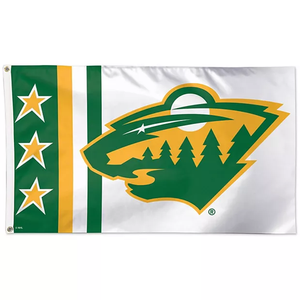 High Quality NHL <b>Flag</b> Custom Printed 3x5ft 100% Polyester Double Sided Minnesota Wild <b>Flag</b> - Product Image 4