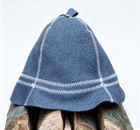 Chapeau de sauna 100% laine naturelle, fait main en feutre, chapeau de banya, protège la tête de la chaleur, accessoire pour salle de sauna