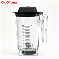 Wadah Pengganti Blender Komersial, Cangkir Blender Transparan, Aksesoris Cadangan untuk Blender Smoothie dan Pengolah Makanan