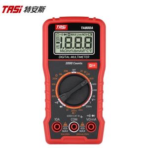 มัลติมิเตอร์ดิจิตอลพกพา Tasi TA800A พร้อมระบบวัดอัตโนมัติเต็มรูปแบบ วัดแรงดันไฟฟ้ากระแสตรง/กระแสสลับ กระแสไฟฟ้ากระแสตรง/กระแสสลับ ความต้านทาน ความต่อเนื่อง และ NCV - Product Image 1