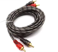 Paket tas plastik Pria Wanita kabel Audio Video kabel RCA konektor berlapis emas atau nikel