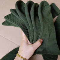 Chaussettes de sport vert jungle personnalisées avec logo, chaussettes en coton vert armée pour le ski, la randonnée, le trekking, la pêche, le trail, chaussettes athlétiques camouflage