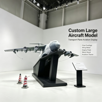 Maquette d'avion de transport de grande taille pour exposition aéronautique
