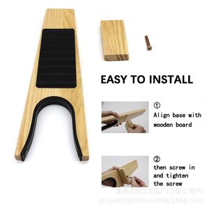 Cuchara para zapatos de madera de 34 cm con diseño ergonómico para botas y zapatos largos, ayuda para el hogar - Product Image 5