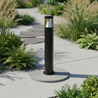 Lampe de jardin LED en aluminium 7W 10W IP65 moderne 2025, pour pelouse, allée, balise, alimentation CA, intensité variable, pour usage domestique