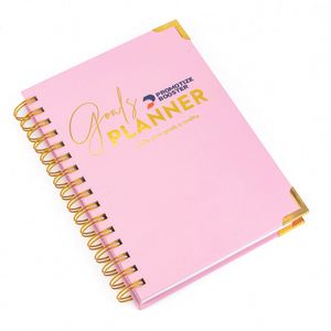 Carnet A5 personnalisé 2025, couverture rigide, non daté, reliure spirale, agenda bien-être, cadeau promotionnel, couverture en cuir, boîte cadeau personnalisable - Product Image 5