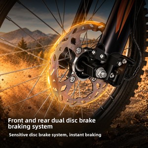 Vélo électrique tout-terrain HEZZO 60V haute puissance à longue autonomie avec moteur de moyeu avant à double roue pour les ventes transfrontalières D3 D3 D3 D3 D3 D3 D3 D3 D - Product Image 4
