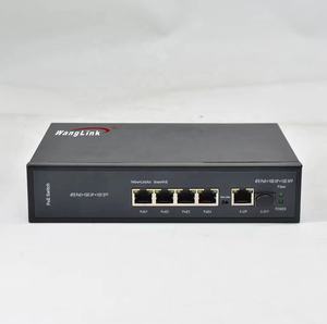 Switch PoE Inteligente Wanglink WOR-SL411P-SFP OEM ODM, 6 Puertos, 1 Puerto de Enlace Ascendente de 1 Gigabit, 1 Puerto SFP para Cámara IP - Product Image 1