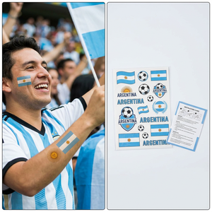 Adesivi per Tatuaggi Temporanei Personalizzati con Bandiera Nazionale, in Acrilico Impermeabile e Riutilizzabile, per Arte su Viso e Corpo, Eventi Sportivi e Tifosi di <span class=keywords><strong>Calcio</strong></span> 2026 - Product Image 6
