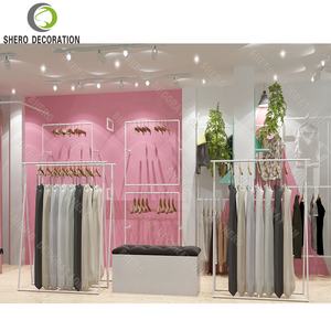 Tienda de ropa de mujer personalizable, muebles de exhibición, tienda de ropa moderna, Mostrador de exhibición, estantes de exhibición de ropa de moda para decoración de tienda - Product Image 1
