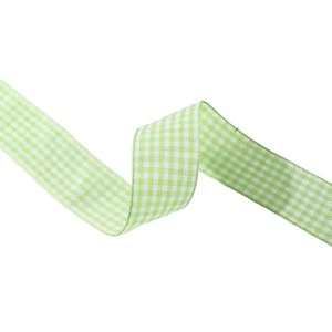 Hete Aanbieding Kerst Geruite Burlap Lint Gingham Inpaklint voor Kerstboomdecoratie DIY Bloemboogjes - Product Image 4