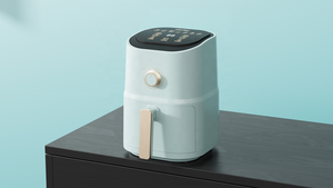 Electrodomésticos de cocina baratos de fábrica Airflyer Freidora de aire de pequeña capacidad 3L con estante antiadherente con control de perilla de temporizador - Product Image 6