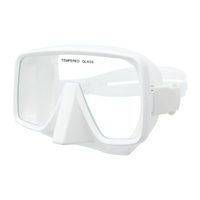 Cadre moins Plongée libre Ensemble de tuba Masque de plongée sous-marine adulte Lunettes en verre trempé Kits de tuba Masque de plongée