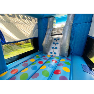 Château gonflable commercial PD <span class=keywords><strong>pour</strong></span> <span class=keywords><strong>voiture</strong></span> avec toboggan, bleu, en PVC robuste <span class=keywords><strong>pour</strong></span> fêtes d'enfants et <span class=keywords><strong>location</strong></span> d'événements - Product Image 2