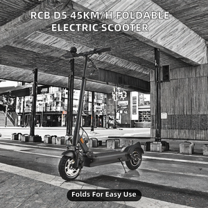 Scooter Eléctrico S5 de 45 km/h, Unisex, 48 V, 10-20 Ah, con Aplicación, Plegable, Impermeable, Freno Delantero Electrónico de 10 Pulgadas, Dos Ruedas, 350 W - Product Image 2