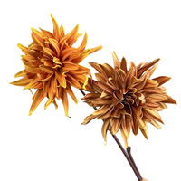 Fleur de Dahlia Artificielle en PU, Tige Sensible au Toucher, Fleur Artificielle pour Vase Domestique, Arrangement de Mariage et Centre de Table d'Événement