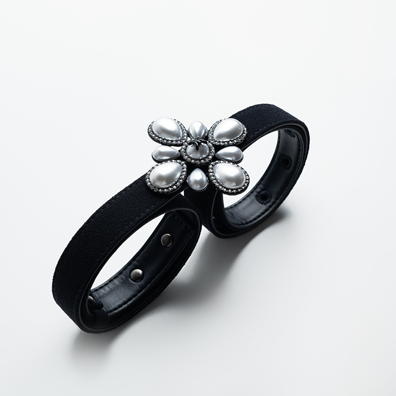 Luxury Designer High-End Women's Knitted Fabric Belt with Floral Alloy Buckle Factory's Hot Sale