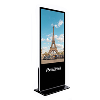 55 pouces intérieur publicité affichage infrarouge écran tactile HD Smart Commercial Digital Signage sol debout kiosques d'information