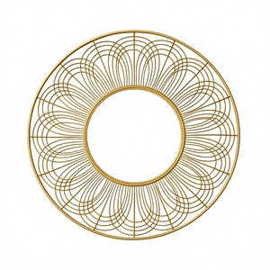 Modern Style Iron Wall <b>Mirror</b> <b>Hanging</b> <b>Mirror</b> Decorate Living Room Bedroom Entrance Office and Gift Items Available at Cheap Cost - Product Image 1
