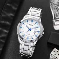 Montres-bracelets à quartz étanches pour hommes d'affaires avec calendrier, cadeaux directs d'usine TPOFHS