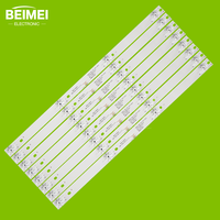 Bande de rétroéclairage LED pour téléviseur MS-L2006 V1 CC02500D410V02 OD20CC02500D410V07 50E20 8*4 S1P 1910 OD20 pour TCL Remplacement de téléviseur