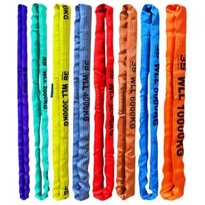 EN1492-2  1T~20T  Endüstriyel Sınıf Ağır Hizmet Tipi Polyester Dairesel Askı 1-20T İsteğe Bağlı Özel Kaldırma Askısı - Product Image 5