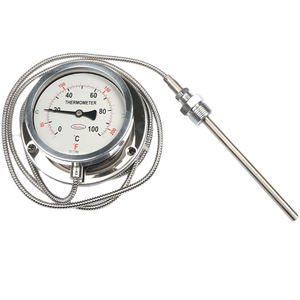 <span class=keywords><strong>Industrial</strong></span> aço inoxidável temperatura medidor gás enchido leitura Dial capilar termômetro com leitura remota - Product Image 4
