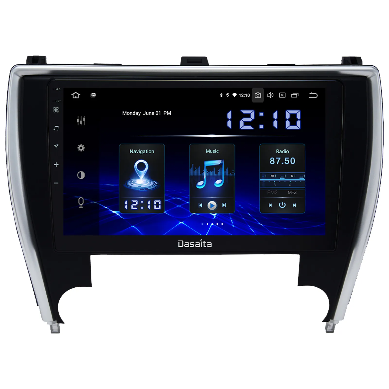 Dasaita MAX10 لتويوتا كامري 2015 2016 2017 الروبوت 10 مشغل أسطوانات للسيارة لاعب مع USB واي فاي لتحديد المواقع والملاحة spotify راديو للسيارة