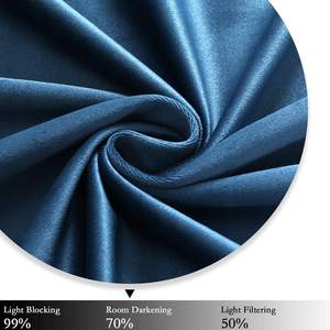 Œillets occultants 100% polyester, 1 pièce, rideaux en tissu velours pour fenêtre de chambre à coucher, salon et chambre à coucher - Product Image 5