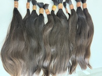 Extensions de cheveux humains en vrac, 100% vierges, non traitées, de donneur unique, cuticules alignées, couleur claire, vente en gros